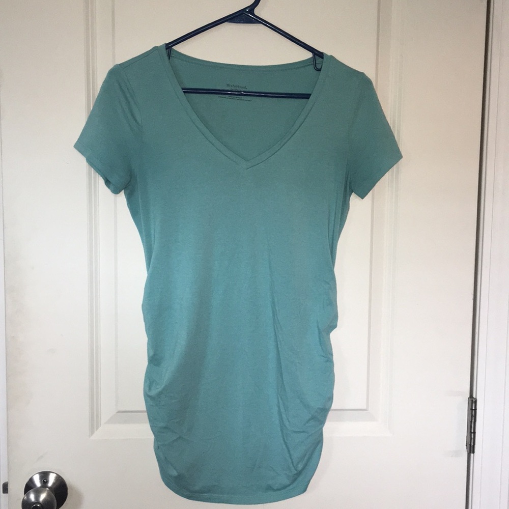 Motherhood Maternity. Pre-Loved. XS Ruched Tee.